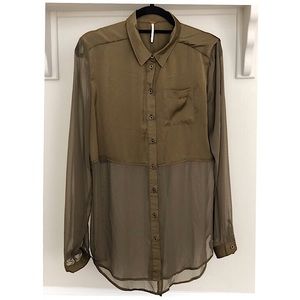 Free People Long sleeved Top - Gold